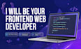be your frontend web developer