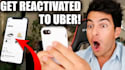 do uber reactivation, amazon flex reactivation, spark reactivation and lyft