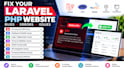 fix laravel PHP bugs, errors and website issues