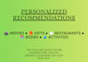 create personalized recommendation lists based on your needs