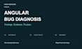 diagnose an angular bug and provide a clear fix plan