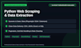 create a python script for web scraping and data extraction