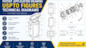 patent application drawing uspto figures technical diagrams cad drafting service