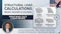 structural load calculations for beams headers and columns