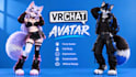 custom vrchat avater character modeling furry avater anime 3d model unity set up
