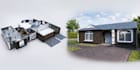 create a 3d house model, interior design from your 2d floor plan