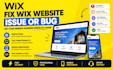 l fix wix website issues, bugs and wix studio problems