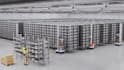 create 3d industrial animation warehouse automation robotics picking logistics
