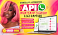 whatsapp automation API whatsapp chatbot lead capture whatsapp API with n8n