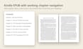 convert your word manuscript into a clean kindle epub with chapter navigation