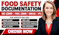 create a professional haccp plan and food safety plan for your business