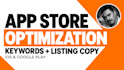 write aso optimized app titles and descriptions for app store and google play