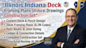 review illinois indiana deck framing plan structural drawing construction set
