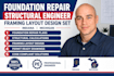 foundation repair structural engineer framing layout design set indiana michigan