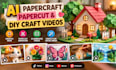 create ai paper craft, papercut and DIY craft videos