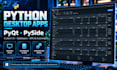build a python desktop app with pyqt or pyside