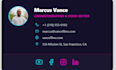 design a responsive clickable HTML email signature