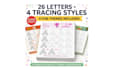 create custom alphabet tracing with child name