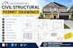 prepare residential civil structural permit drawings