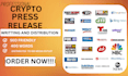 write and distribute a crypto press release on web3 and blockchain media