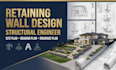 retaining wall design, site plan drainage plan grading plan australian architect