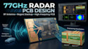 design 77ghz radar pcb, rf antenna and rogers stackup