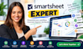 smartsheet expert in smartsheet setup, automation, dashboard, integration