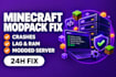 fix minecraft crash cobblemon server paper server setup minecraft modpack setup
