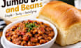 create deliccious jumbo bread and beans recipes