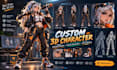 create a custom 3d character model for 3d printing and games