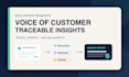 analyze customer interviews and feedback into actionable voc insights