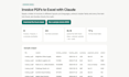 extract data from pdfs and invoices to excel using ai