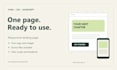 build a responsive one page HTML landing page from your content