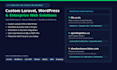 develop custom laravel web application, fix bugs, and build rest apis