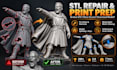repair, split and key stl files for 3d printing