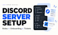 set up your discord server with roles onboarding and tickets