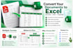 convert PDF to excel, CSV and editable spreadsheets