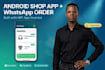 build a small android shop app with whatsapp order button
