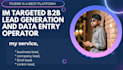 b2b lead generation  and data entry expert