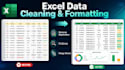 do excel data cleaning, formatting, and data merging