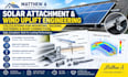 calculate solar panel attachments, mounting, racking and wind uplift
