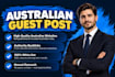 do australian backlinks on high da australian guest post