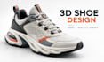 create custom 3d shoe model and realistic product renders