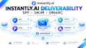 instantly ai deliverability instantly ai mail warmup spf dkim dmarc dns setup QA