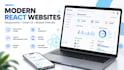 build a responsive react website with modern UI