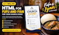 do html for fufu iyan for your church event