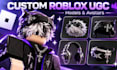 create roblox ugc, custom roblox ugc models and avatar