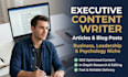 write articles and blog posts on psychology and management