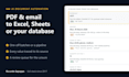 convert PDF to excel or google sheets and automate email data extraction with ai