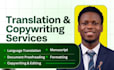 provide expert translation, proofreading and documentation